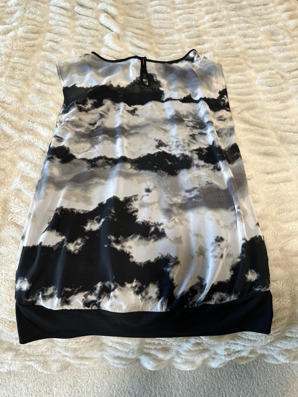 Worthington Black and White Abstract Print Sleeveless Camisole